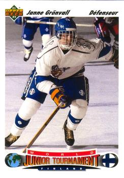 1991-92 Upper Deck French #672 Janne Gronvall Front