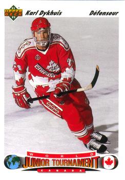 1991-92 Upper Deck French #688 Karl Dykhuis Front