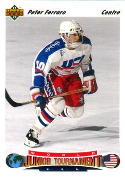 1991-92 Upper Deck French #696 Peter Ferraro Front