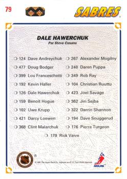 1991-92 Upper Deck French #79 Dale Hawerchuk Back
