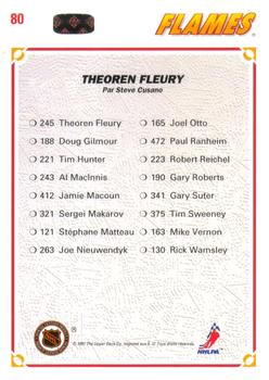 1991-92 Upper Deck French #80 Theoren Fleury Back