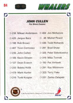1991-92 Upper Deck French #84 John Cullen Back