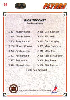 1991-92 Upper Deck French #91 Rick Tocchet Back