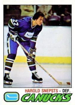 1977-78 O-Pee-Chee #295 Harold Snepsts Front