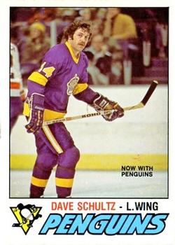 1977-78 O-Pee-Chee #353 Dave Schultz Front