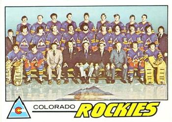 1977-78 O-Pee-Chee #76 Colorado Rockies Team Front