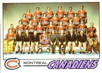 1977-78 O-Pee-Chee #80 Montreal Canadiens Team Front