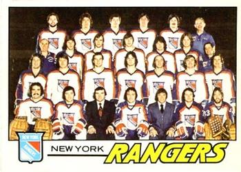 1977-78 O-Pee-Chee #82 New York Rangers Team Front