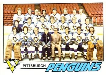 1977-78 O-Pee-Chee #84 Pittsburgh Penguins Team Front
