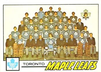1977-78 O-Pee-Chee #86 Toronto Maple Leafs Team Front
