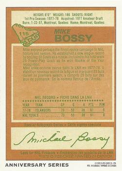 1992-93 O-Pee-Chee - 25th Anniversary #11 Mike Bossy Back