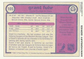 1992-93 O-Pee-Chee - 25th Anniversary #15 Grant Fuhr Back