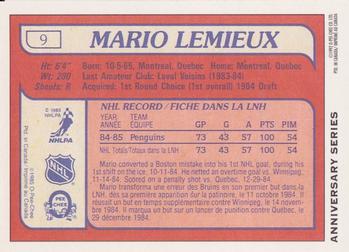 1992-93 O-Pee-Chee - 25th Anniversary #18 Mario Lemieux Back