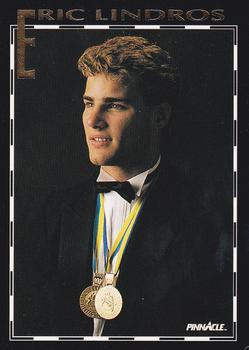 1992-93 Pinnacle Eric Lindros #9 World Junior Championships Front