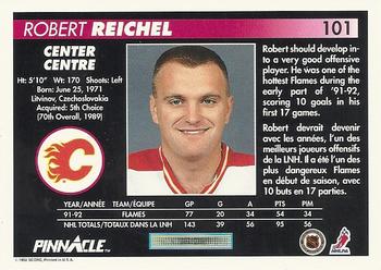 1992-93 Pinnacle Canadian #101 Robert Reichel Back