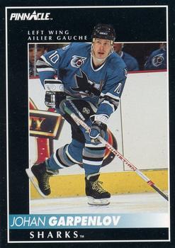 1992-93 Pinnacle Canadian #122 Johan Garpenlov Front