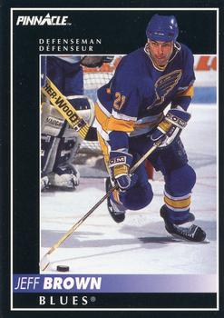 1992-93 Pinnacle Canadian #13 Jeff Brown Front