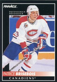 1992-93 Pinnacle Canadian #153 Patrice Brisebois Front