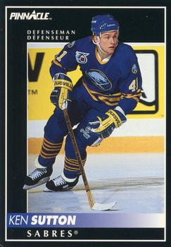 1992-93 Pinnacle Canadian #216 Ken Sutton Front
