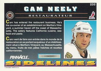 1992-93 Pinnacle Canadian #232 Cam Neely Back