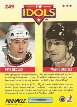 1992-93 Pinnacle Canadian #249 Petr Nedved / Wayne Gretzky Back