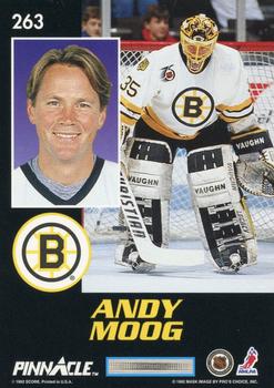 1992-93 Pinnacle Canadian #263 Andy Moog Back