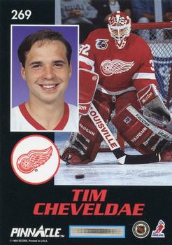 1992-93 Pinnacle Canadian #269 Tim Cheveldae Back