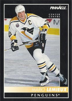 1992-93 Pinnacle Canadian #300 Mario Lemieux Front