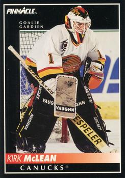 1992-93 Pinnacle Canadian #330 Kirk McLean Front