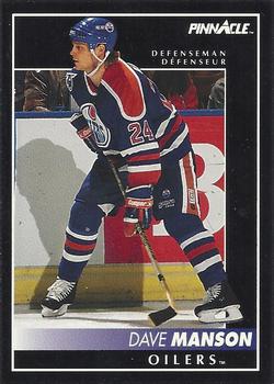 1992-93 Pinnacle Canadian #334 Dave Manson Front