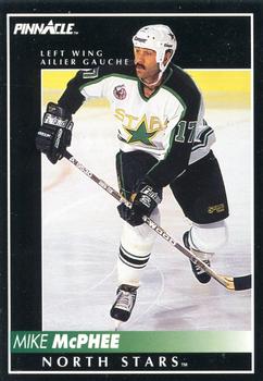 1992-93 Pinnacle Canadian #342 Mike McPhee Front