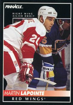 1992-93 Pinnacle Canadian #365 Martin Lapointe Front