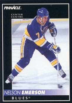 1992-93 Pinnacle Canadian #36 Nelson Emerson Front