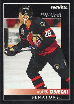 1992-93 Pinnacle Canadian #376 Mark Osiecki Front