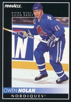 1992-93 Pinnacle Canadian #6 Owen Nolan Front