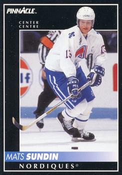 1992-93 Pinnacle Canadian #90 Mats Sundin Front