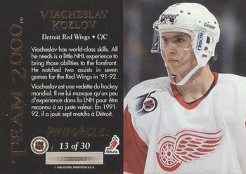 1992-93 Pinnacle Canadian - Team 2000 #13 Viacheslav Kozlov Back