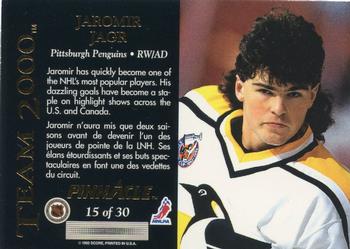1992-93 Pinnacle Canadian - Team 2000 #15 Jaromir Jagr Back