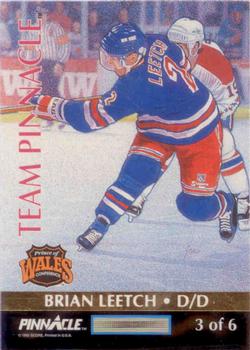 1992-93 Pinnacle Canadian - Team Pinnacle #3 Paul Coffey / Brian Leetch Back