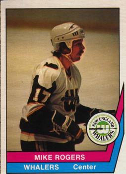 1977-78 O-Pee-Chee WHA #17 Mike Rogers Front