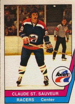 1977-78 O-Pee-Chee WHA #7 Claude St. Sauveur Front