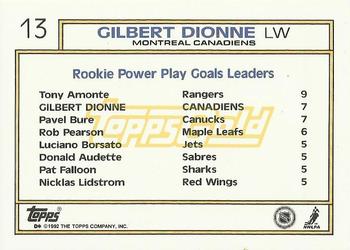 1992-93 Topps - Gold #13 Gilbert Dionne Back
