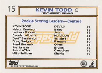 1992-93 Topps - Gold #15 Kevin Todd Back