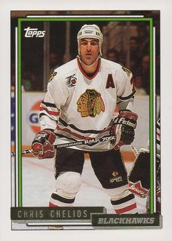 1992-93 Topps - Gold #98 Chris Chelios Front