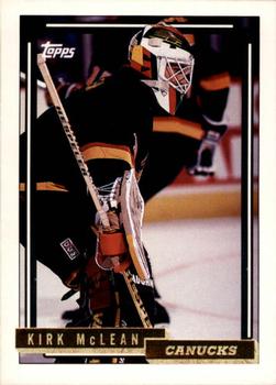 1992-93 Topps - Gold #130 Kirk McLean Front