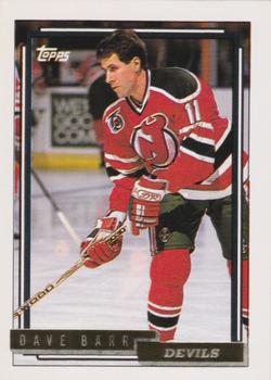 1992-93 Topps - Gold #197 Dave Barr Front