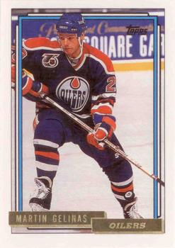 1992-93 Topps - Gold #292 Martin Gelinas Front