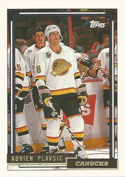 1992-93 Topps - Gold #323 Adrien Plavsic Front