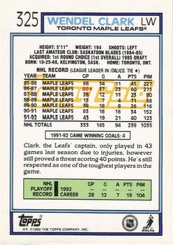 1991-92 Topps #464 Wendel Clark - NM-MT