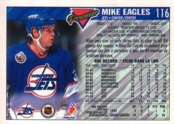 1993-94 O-Pee-Chee Premier - Gold #116 Mike Eagles Back
